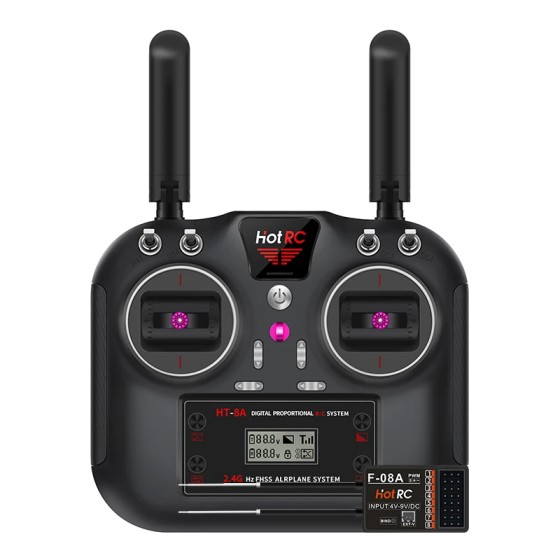 NOUVEAU Transmetteur HT-8A Hotrc 2.4G 8CH RC FHSS & 8CH Récepteur Avec Boîte Pour FPV jouet Rc Avion pour RC FPV Racing Freestyle DIY